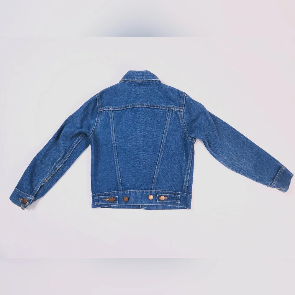 Wrangler Vintage No Fault Denim 100% Cotton USA Kids Denim Jacket Jeans 10